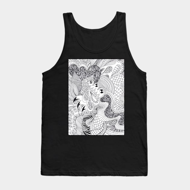 Complex Abstract Tank Top by halideO